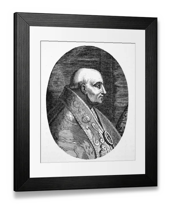 Framed Print : Hadrian VI, civil name Adriaan Floriszoon Boeyens or Adriaan Florisz d'Edel