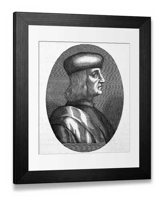 Framed Print : Aldus Pius Manutiu, a Venetian printer and publisher