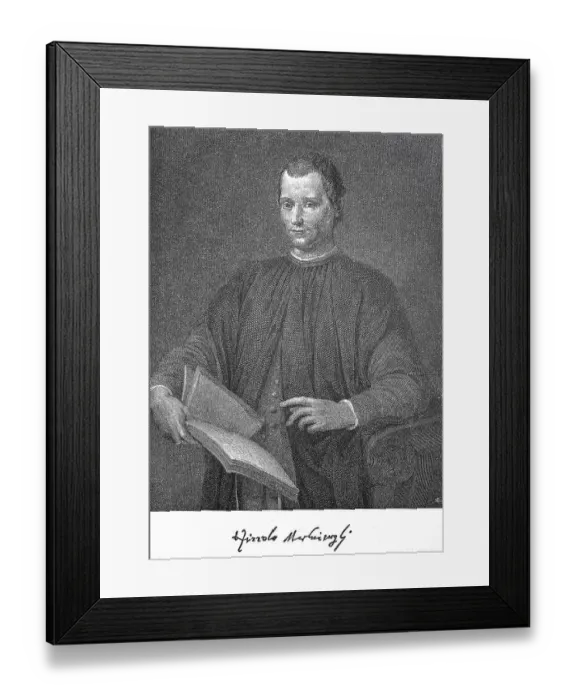 Framed Print : Niccolo di Bernardo dei Machiavelli