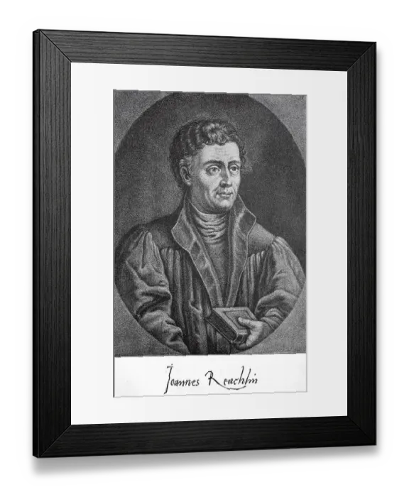 Framed Print : Johann Reuchlin, 29 January 1455