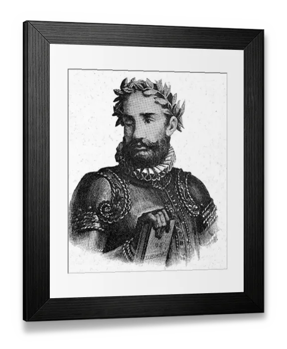 Framed Print : Luis Vaz de Camoes, sometimes Camoens or Camoeens