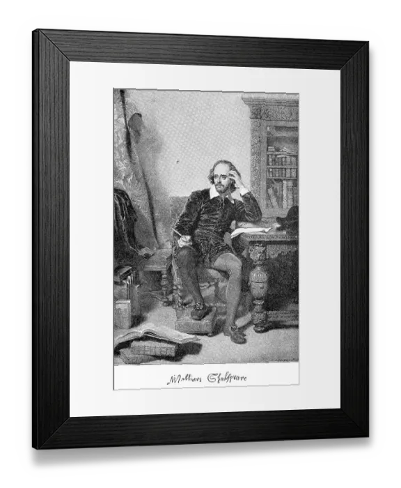 Framed Print : William Shakespeare, 26 April 1564 Framed Print : William Shakespeare, 26 April 1564