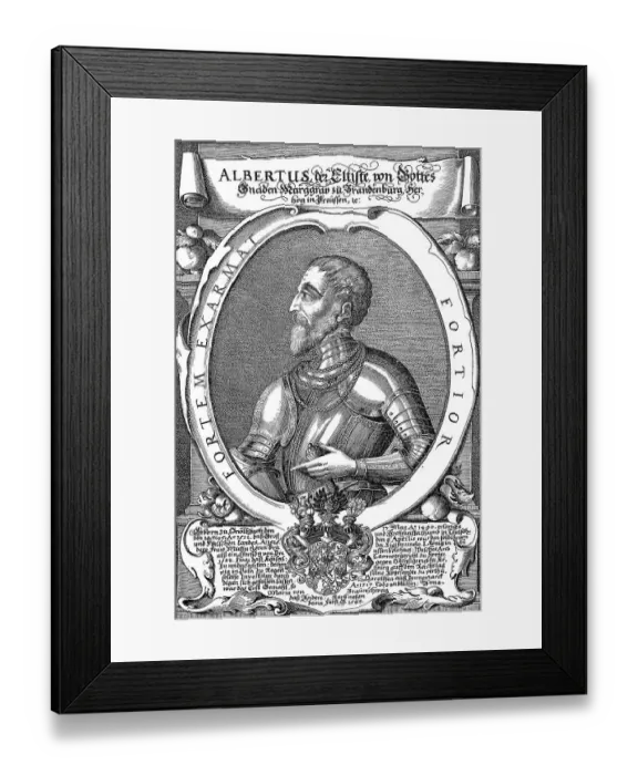 Framed Print : Albrecht of Brandenburg from the House of Hohenzollern Framed Print : Albrecht of Brandenburg from the House of Hohenzollern