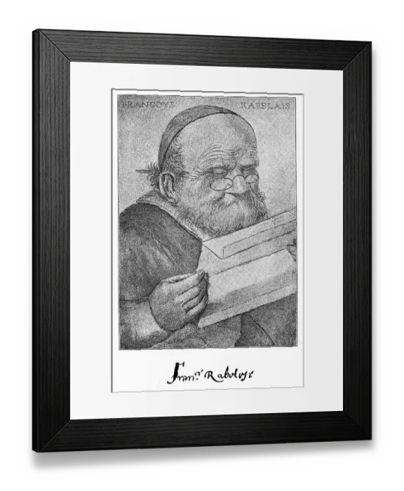 Framed Print : Francois Rabelais was a French Renaissance writer Framed Print : Francois Rabelais was a French Renaissance writer
