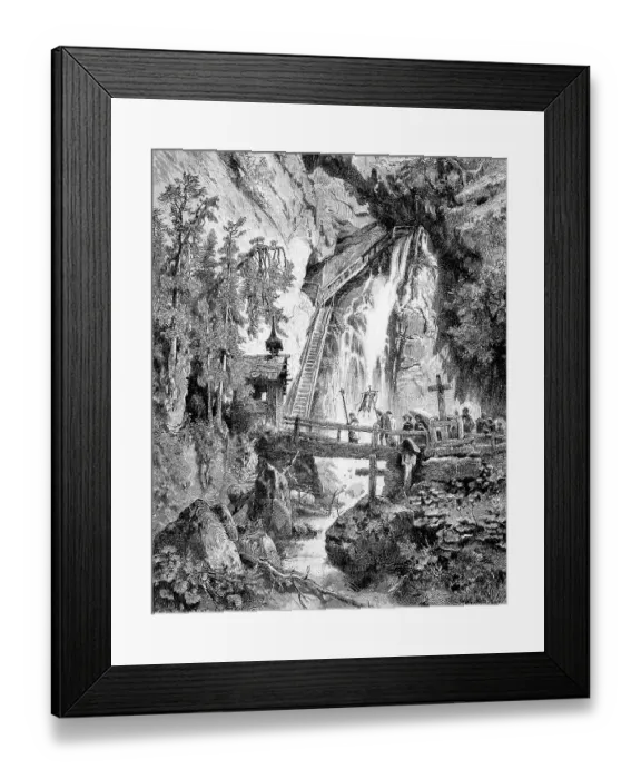 Framed Print : The dead woman, also known as the waterfall to the dead woman