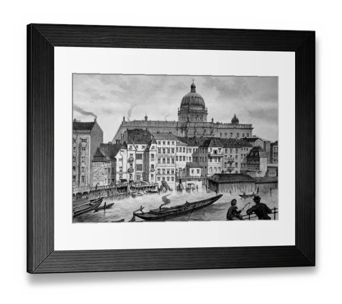 Framed Print : The Schlossfreiheit of Berlin, Germany