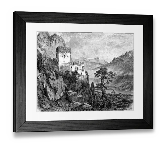 Framed Print : The ruins of Fragenstein Castle in Zirl Framed Print : The ruins of Fragenstein Castle in Zirl