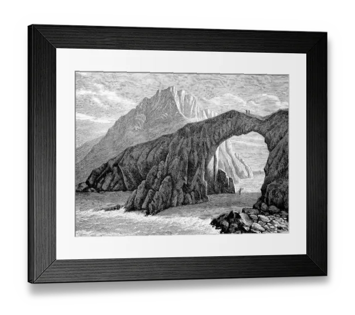 Framed Print : The rock arches of Ushant c. 1860 Framed Print : The rock arches of Ushant c. 1860