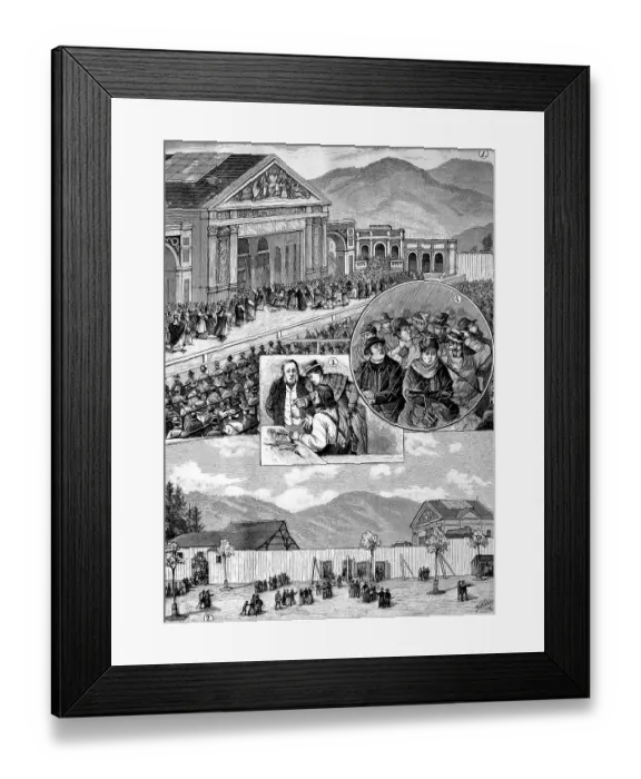 Framed Print : The Oberammergau Passion Play is a passion play traditionally performed since 1634 by the inhabitants of the village of