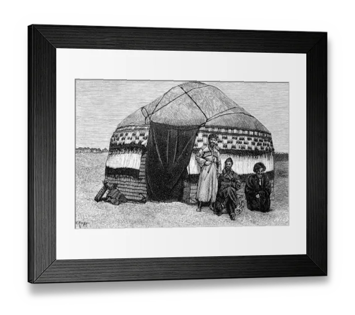 Framed Print : Turkmenistan, a traditional yurt