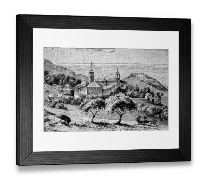 Framed Print : Heiligenberg Castle was a castle in the east of Jugenheim Framed Print : Heiligenberg Castle was a castle in the east of Jugenheim