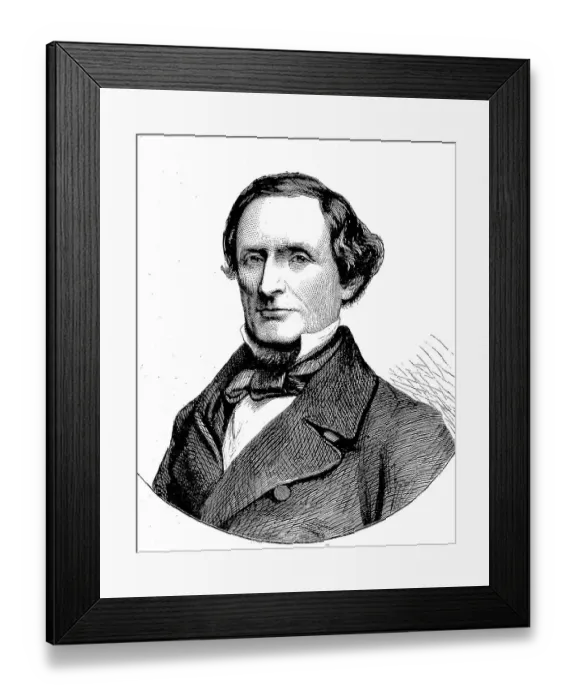 Framed Print : Jefferson Finis Davis, 1808, 1889