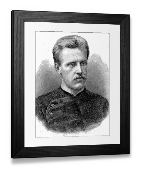 Framed Print : Fridtjof Nansen, 1861- 1930, a Norwegian explorer