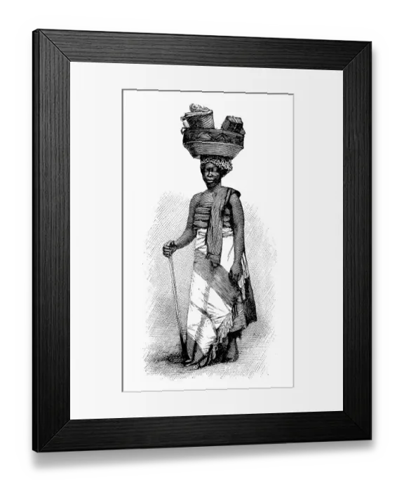 Framed Print : Trader, woman from French Dahomey