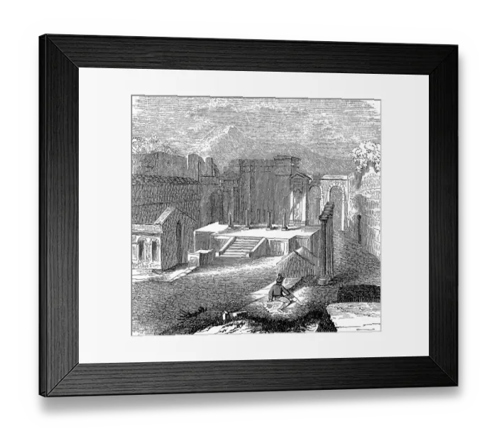 Framed Print : The Remains of the Temple of Isis in Pompeii Framed Print : The Remains of the Temple of Isis in Pompeii