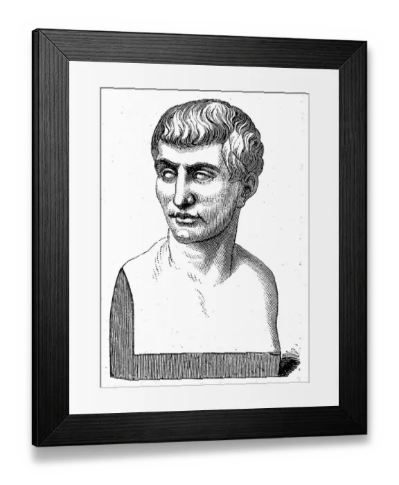 Framed Print : Marcus Junius Brutus, 85 B. C. 42 B Framed Print : Marcus Junius Brutus, 85 B. C. 42 B