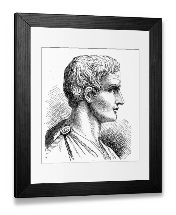 Framed Print : Titus Livius, 64 or 59 BC 17 AD Livius was a Roman historian who wrote a monumental history of Rome