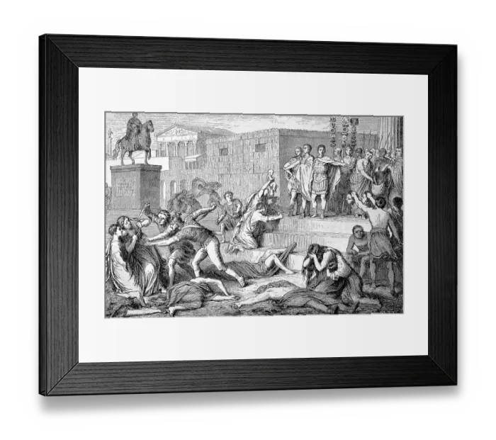 Framed Print : The Ostracism of the Triumvir in 43 BC the History of Ancient Rome Framed Print : The Ostracism of the Triumvir in 43 BC the History of Ancient Rome