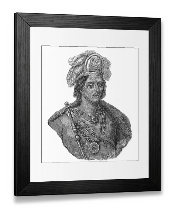 Framed Print : Moctezuma II. Motecuhzoma Xocoyotzin