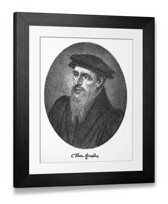 Framed Print : William Farel, 1489, 1565, also Guillaume Farel