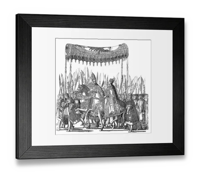 Framed Print : Procession of Emperor Charles V and Pope Clement VII after the double coronation at Bologna in 1530 Framed Print : Procession of Emperor Charles V and Pope Clement VII after the double coronation at Bologna in 1530