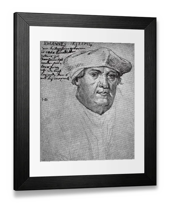 Framed Print : Johannes Trithemius, 1 February 1462