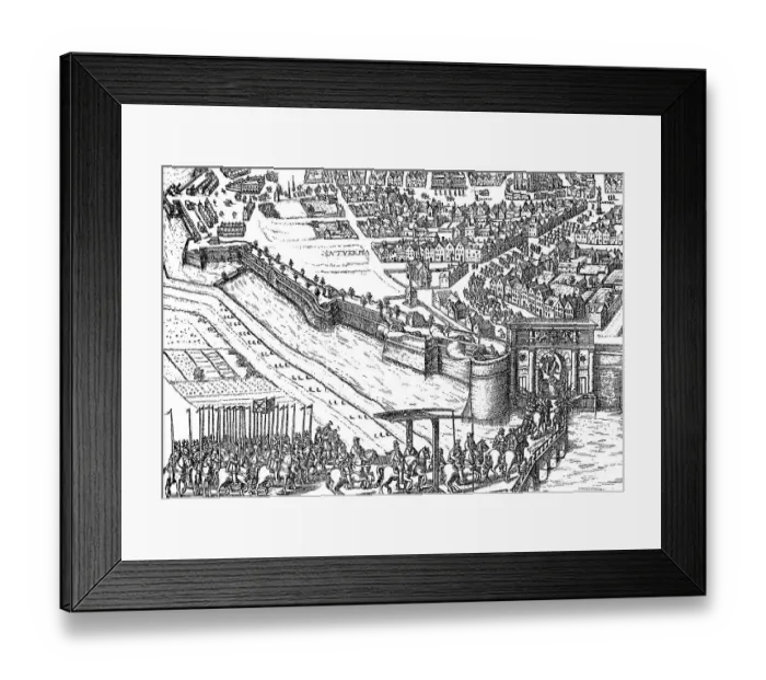 Framed Print : Alexander Farnese moves into Antwerp