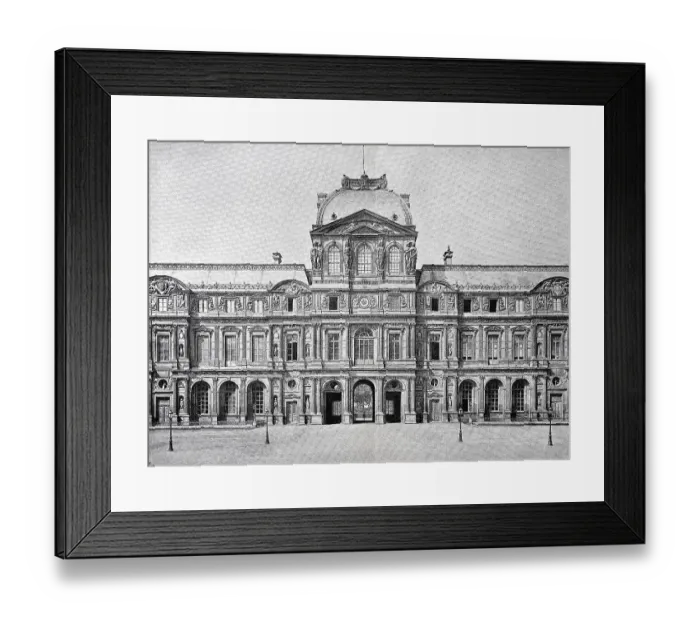Framed Print : The West Wing of the Louvre in Paris Framed Print : The West Wing of the Louvre in Paris