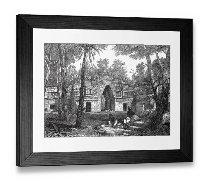 Framed Print : Gate to Labnay, Labnah, in Yucatan Framed Print : Gate to Labnay, Labnah, in Yucatan