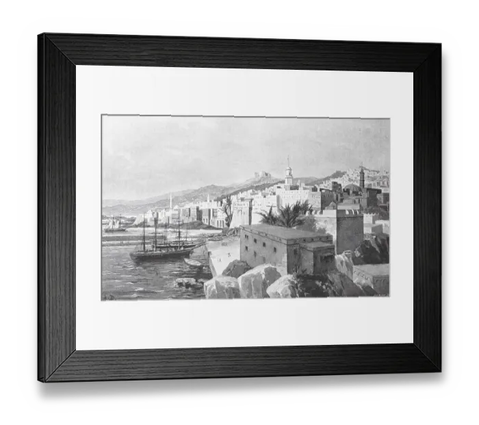 Framed Print : The City of Algiers in 1830, Algeria Framed Print : The City of Algiers in 1830, Algeria