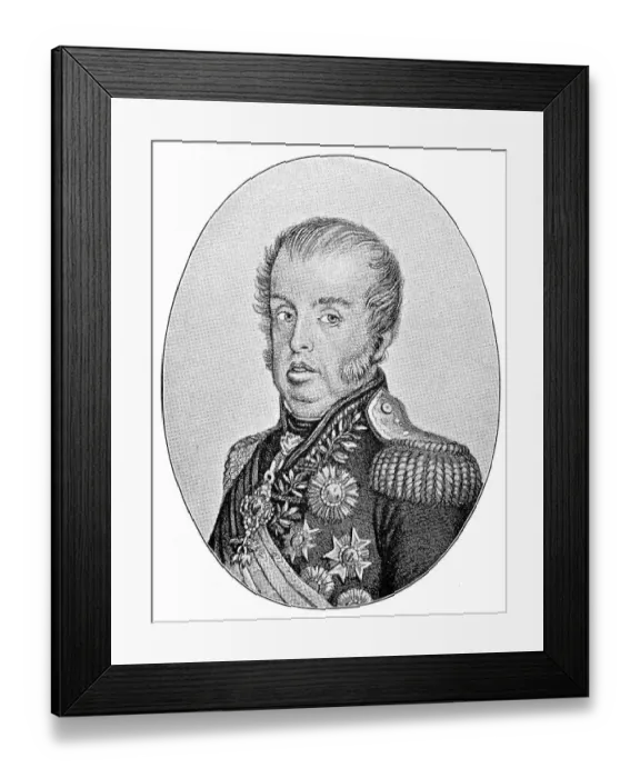 Framed Print : John VI Joao VI 13 May 1767, 10 March 1826
