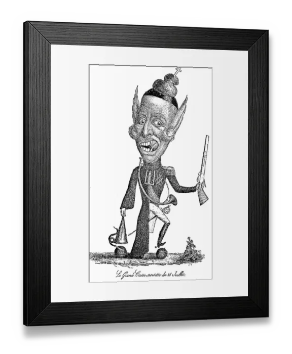 Framed Print : Mockery of Charles X for enacting the Ordinances Framed Print : Mockery of Charles X for enacting the Ordinances