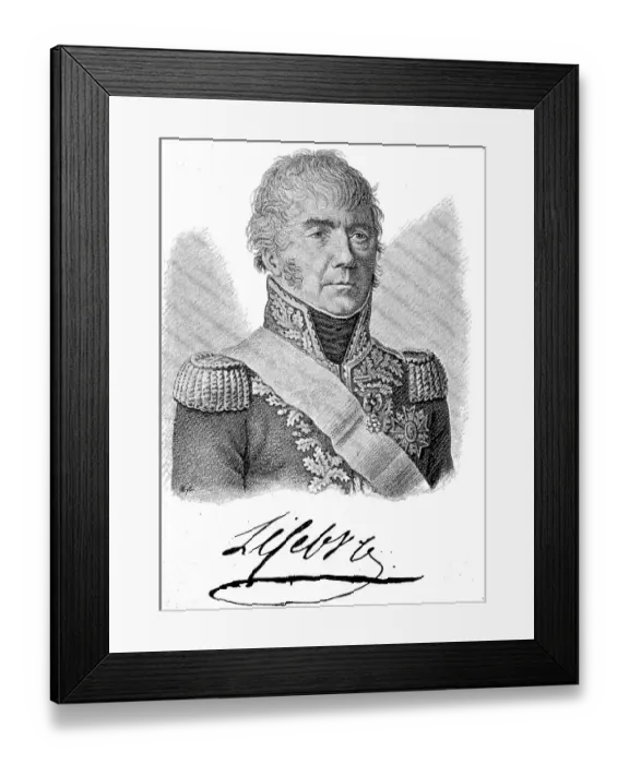 Framed Print : Francois Joseph Lefebvre, 25 October 1755