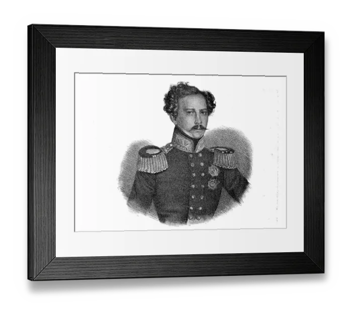 Framed Print : Frederick William, Duke of Brunswick-Wolfenbuettel