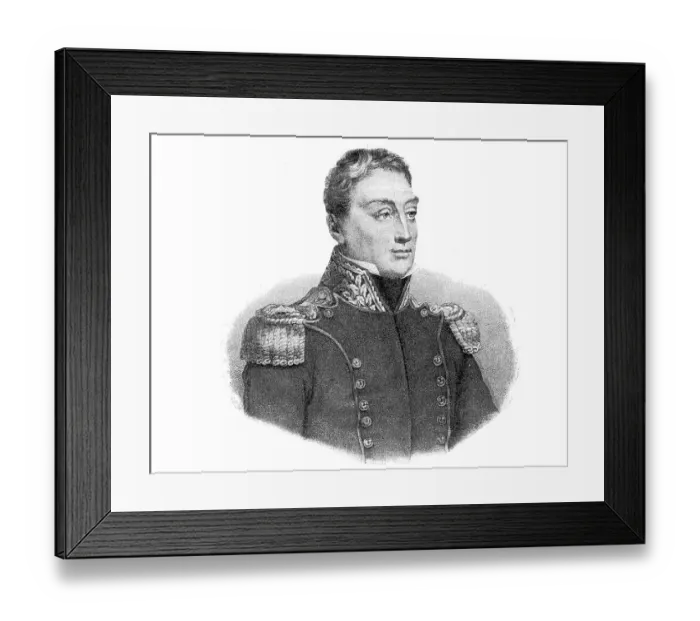 Framed Print : Lafayette as Commander-in-Chief of the National Guard