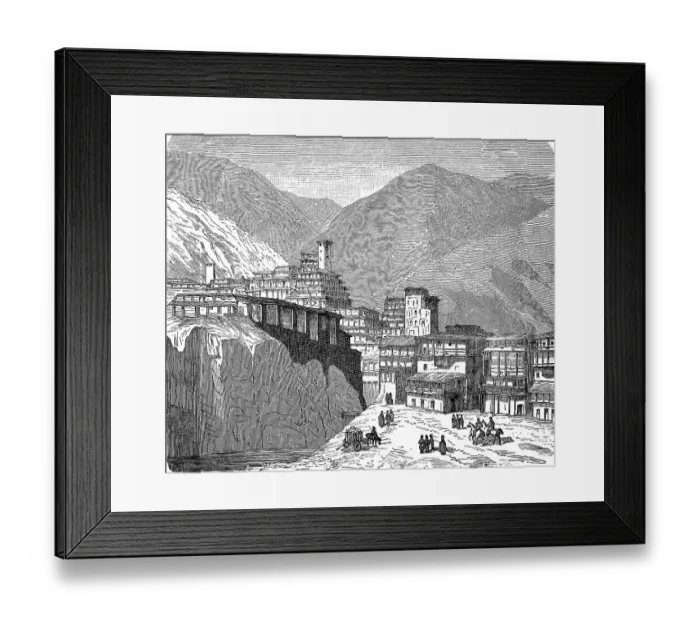 Framed Print : Village of the Lesghier, Caucasus Framed Print : Village of the Lesghier, Caucasus
