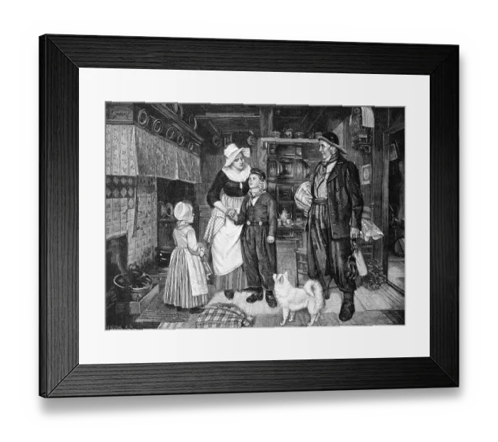 Framed Print : Young sailor in front of the first departure