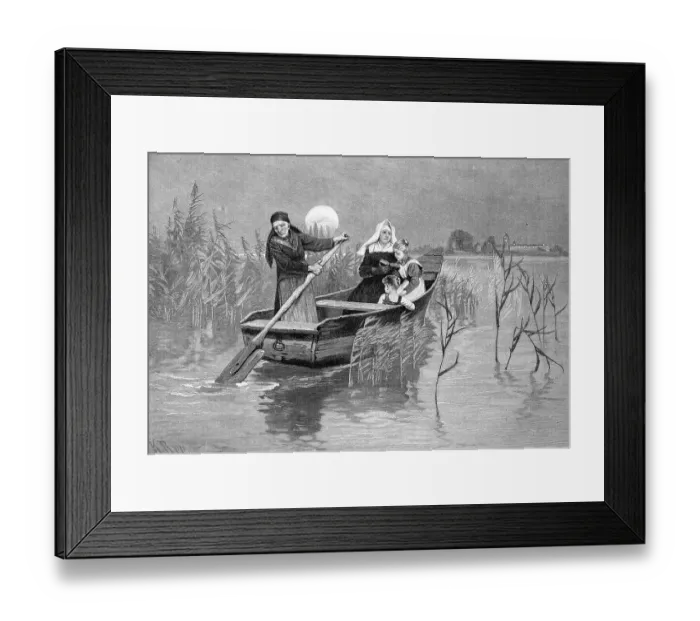 Framed Print : Evening boat trip on Lake Chiemsee