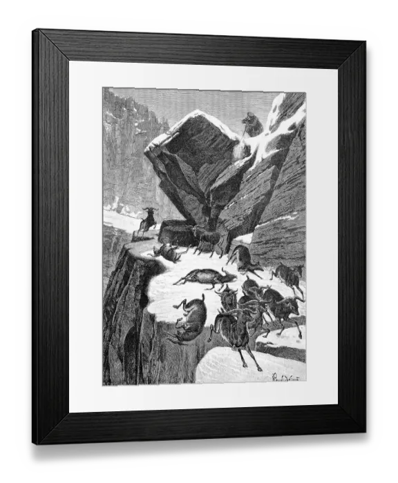 Framed Print : Hunting ibex in the Austrian Alps Framed Print : Hunting ibex in the Austrian Alps