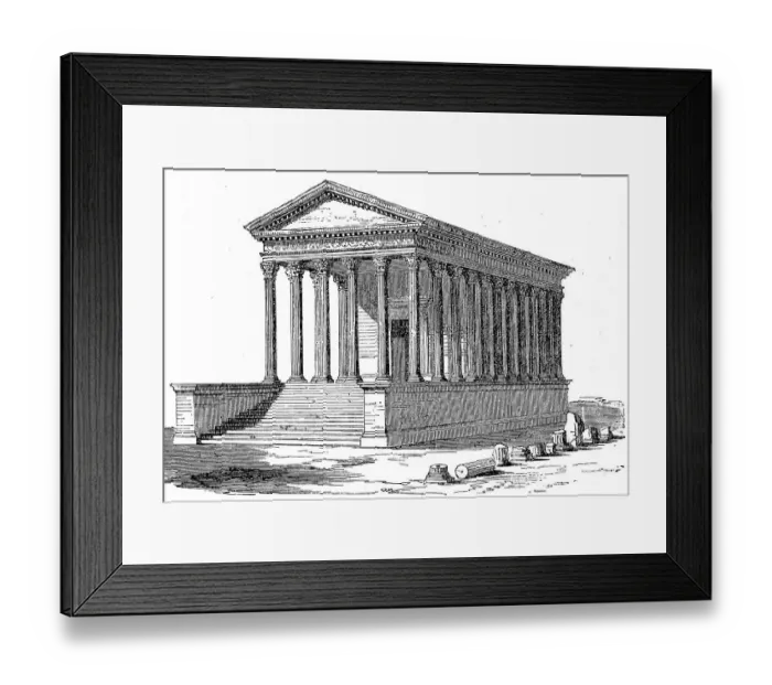 Framed Print : Maison Carree, France, a temple in ancient Nemausus Framed Print : Maison Carree, France, a temple in ancient Nemausus