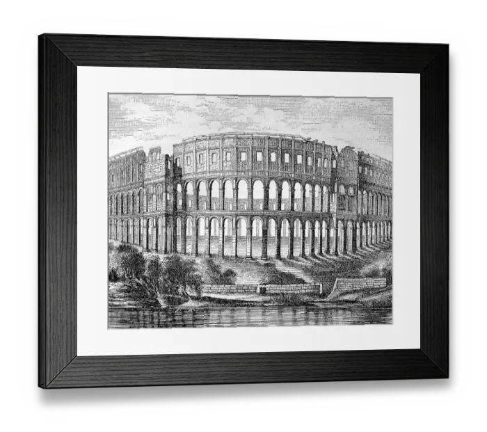 Framed Print : The Roman arena in Pula, old Pola