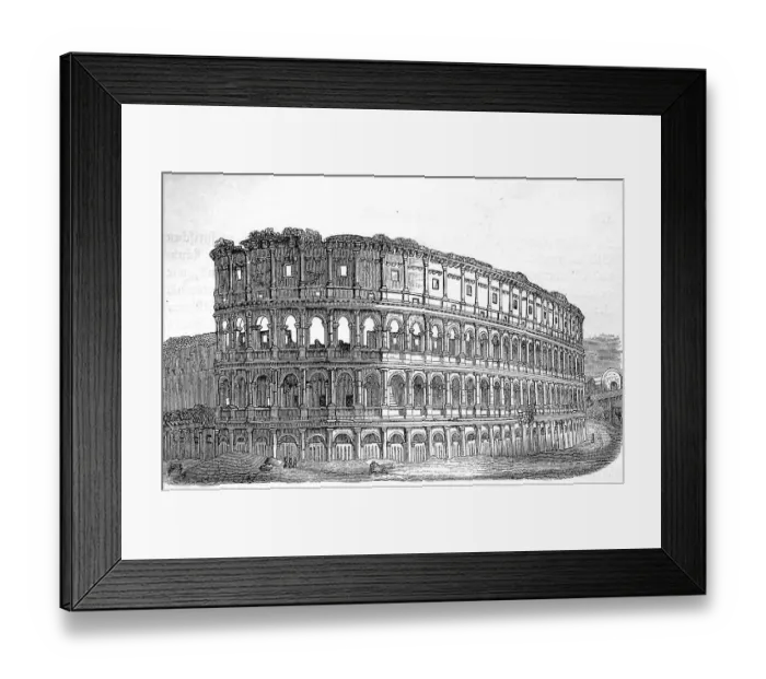 Framed Print : Colosseum or Coliseum, the Flavio Amphitheatre