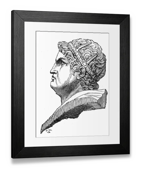 Framed Print : Nero, Nero Claudius Caesar Augustus Germanicus Framed Print : Nero, Nero Claudius Caesar Augustus Germanicus