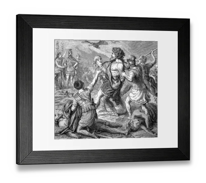 Framed Print : Teutobod, Theudobod was a Germanic king