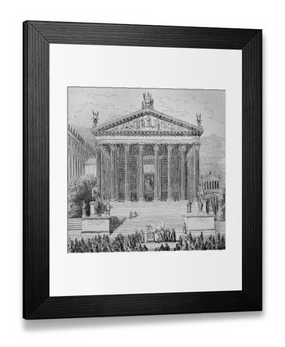 Framed Print : Temple of Romulus on the Roman Forum in Ancient Rome Framed Print : Temple of Romulus on the Roman Forum in Ancient Rome