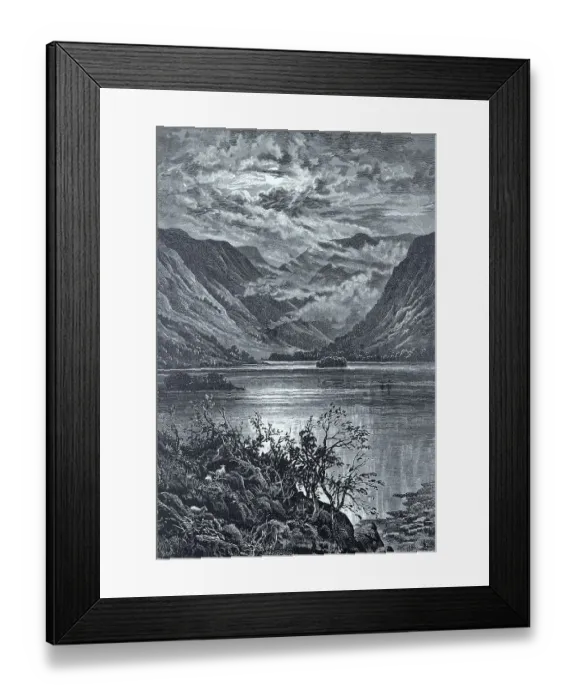 Framed Print : Ullswater is the second largest lake in the English Lake District