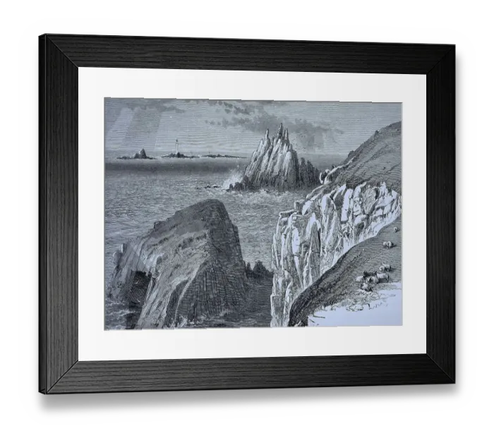 Framed Print : Cape Landsend near Penzance, Cornwall