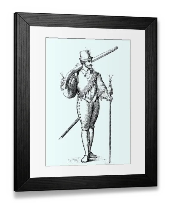 Framed Print : French Musketeer with Cartridge Bandolier Framed Print : French Musketeer with Cartridge Bandolier
