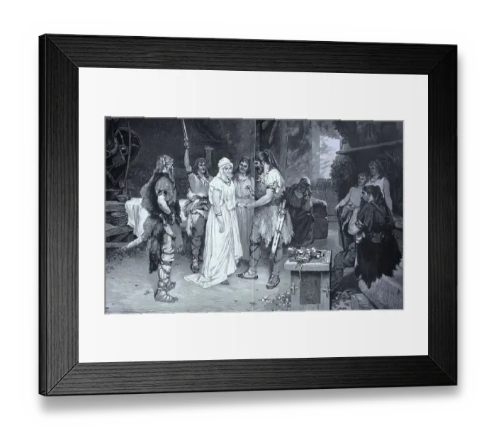 Framed Print : Wedding in ancient Germanic times Framed Print : Wedding in ancient Germanic times