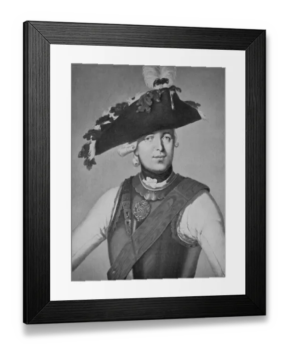 Framed Print : Friedrich Wilhelm Freiherr von Seydlitz was a Prussian officer and one of the greatest German cavalry generals
